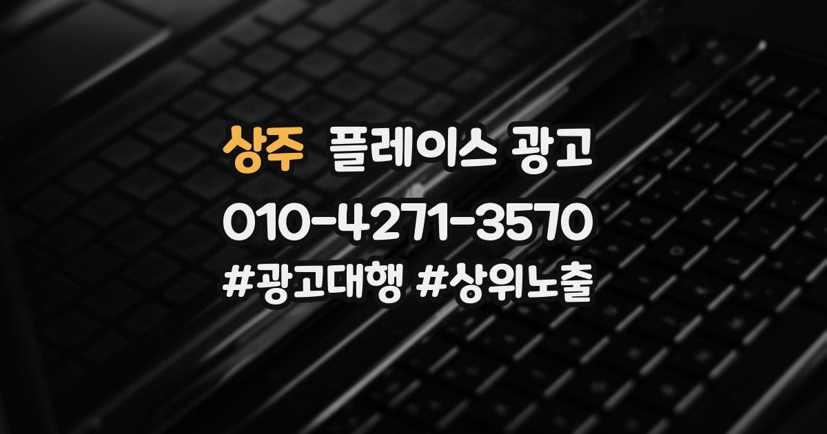 상주 플레이스 광고
