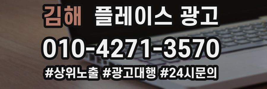 김해 플레이스 광고