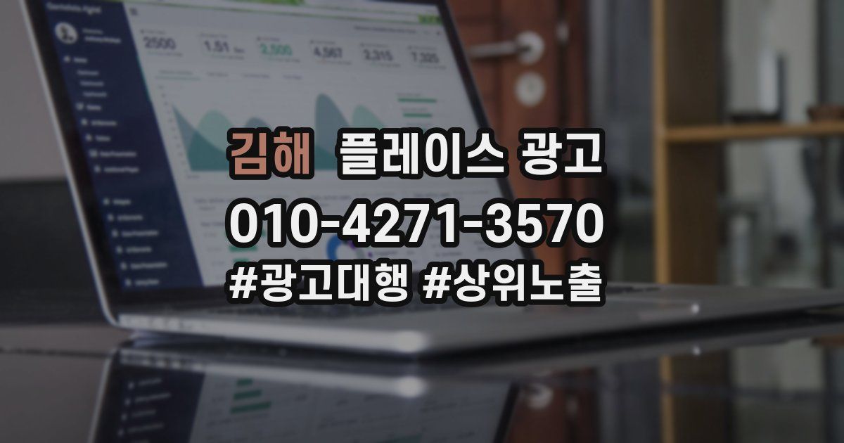 김해 플레이스 광고