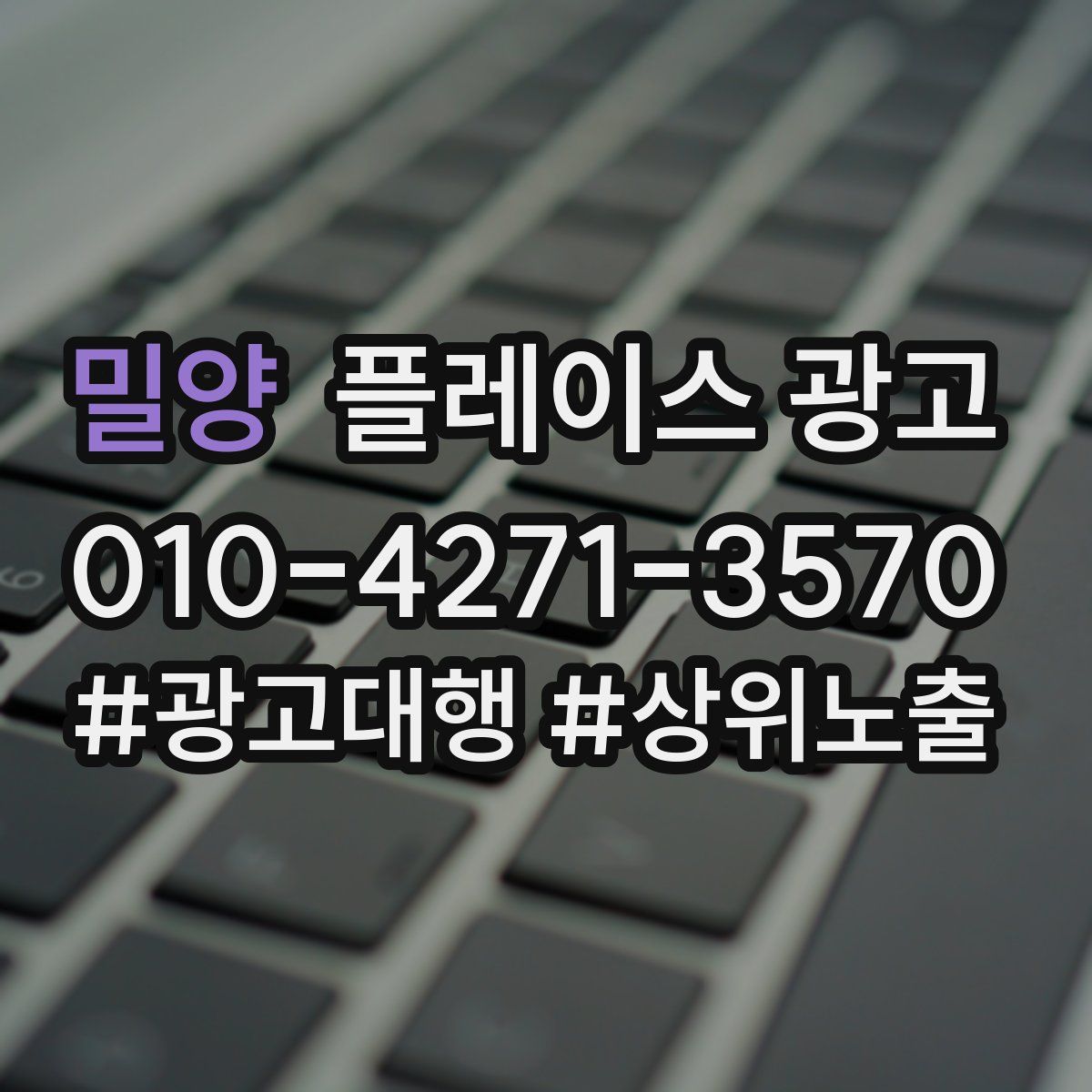 밀양 플레이스 광고