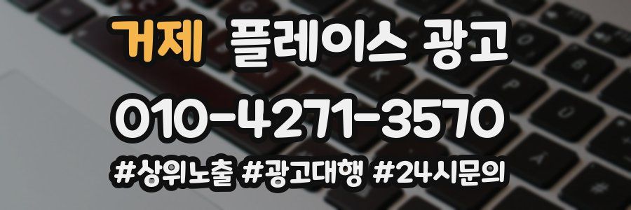 거제 플레이스 광고