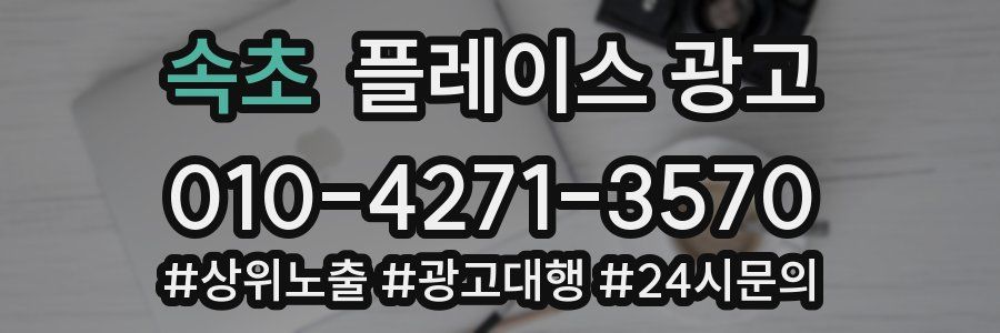 속초 플레이스 광고