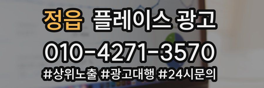 정읍 플레이스 광고