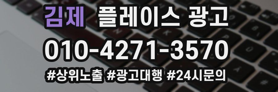 김제 플레이스 광고