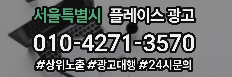 서울특별시 플레이스 광고