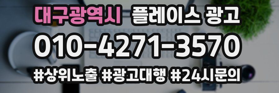대구광역시 플레이스 광고