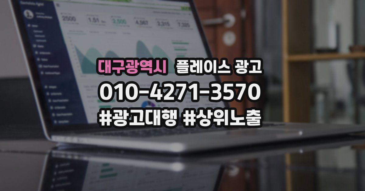 대구광역시 플레이스 광고