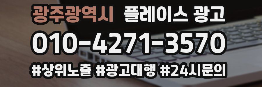 광주광역시 플레이스 광고