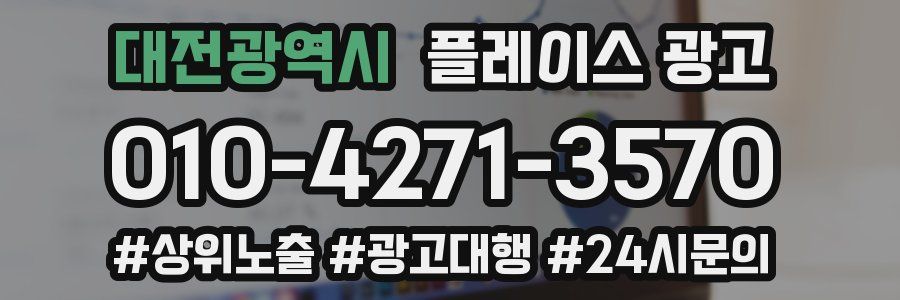 대전광역시 플레이스 광고