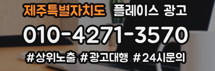 제주특별자치도 플레이스 광고
