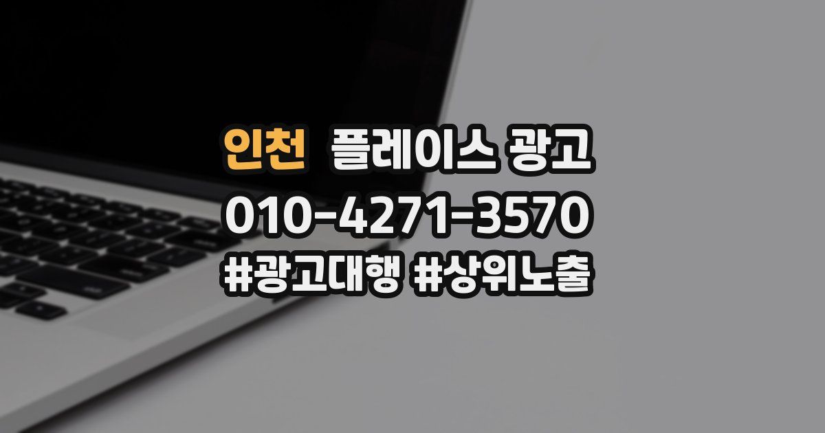 인천 플레이스 광고