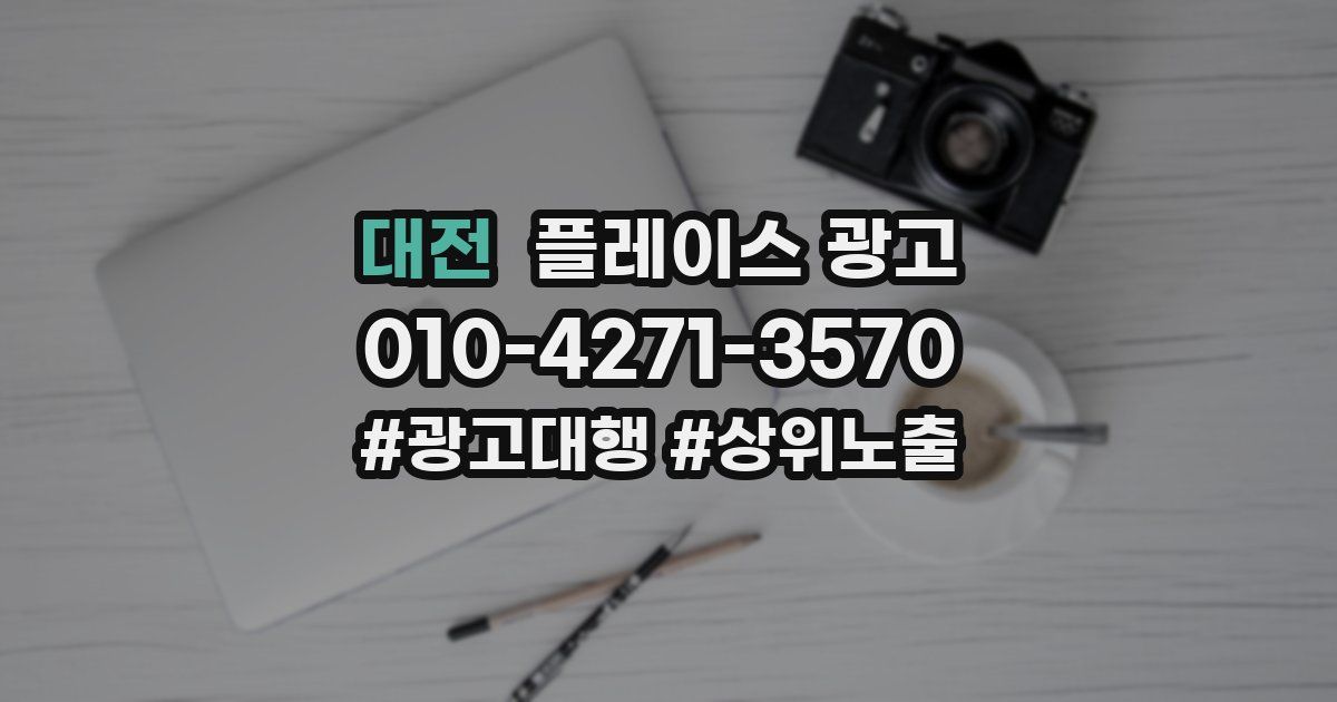 대전 플레이스 광고
