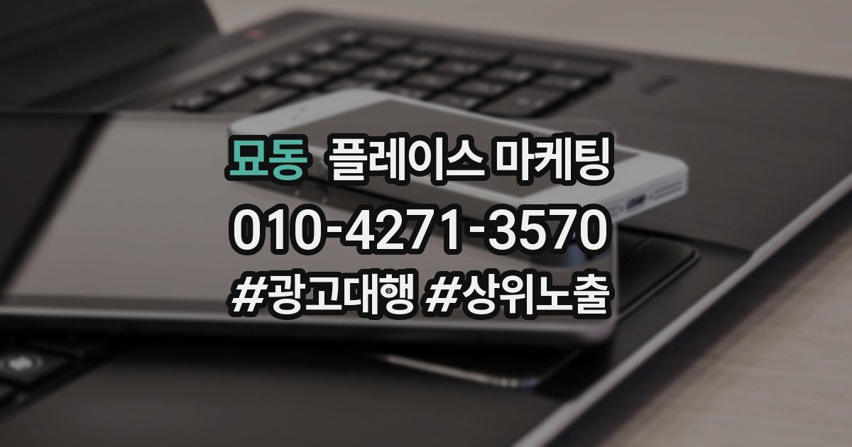 묘동 플레이스 마케팅