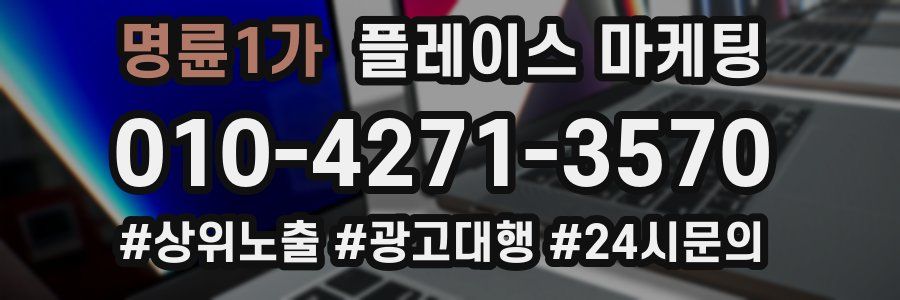 명륜1가 플레이스 마케팅