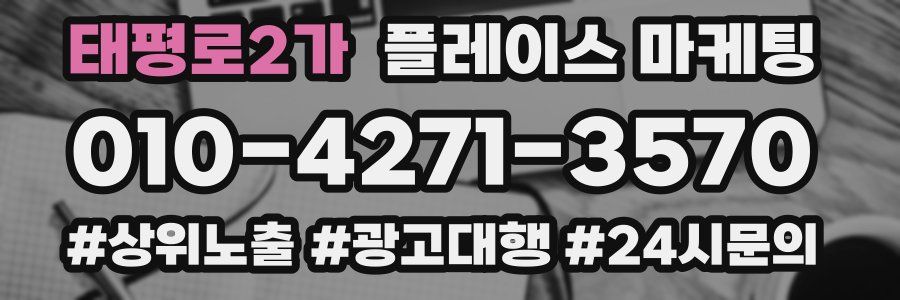 태평로2가 플레이스 마케팅