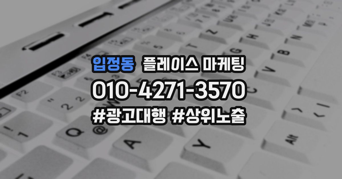 입정동 플레이스 마케팅