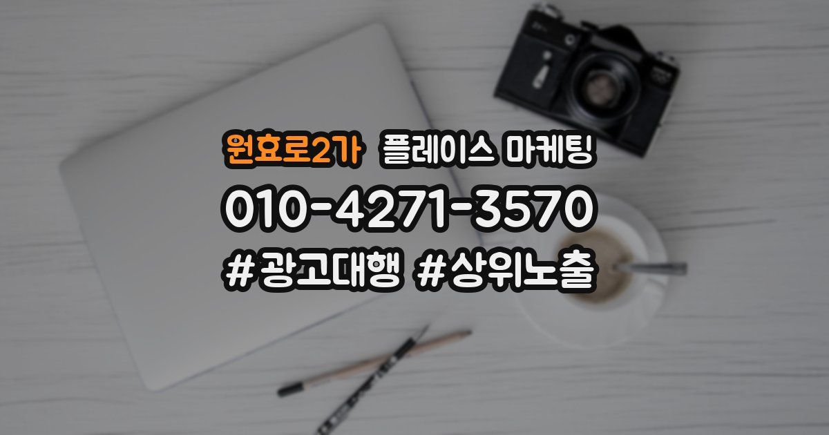 원효로2가 플레이스 마케팅