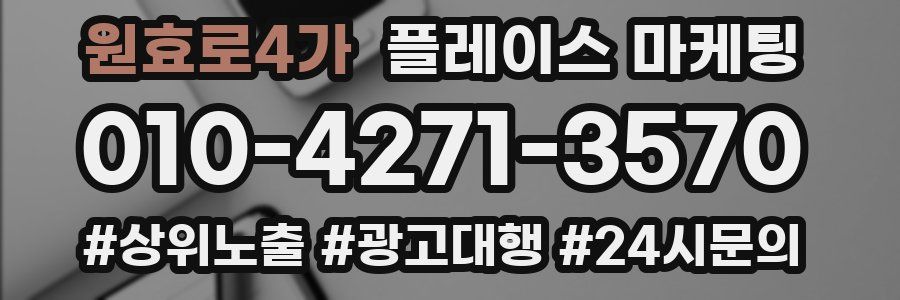 원효로4가 플레이스 마케팅