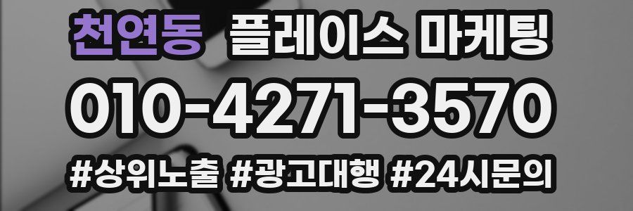 천연동 플레이스 마케팅