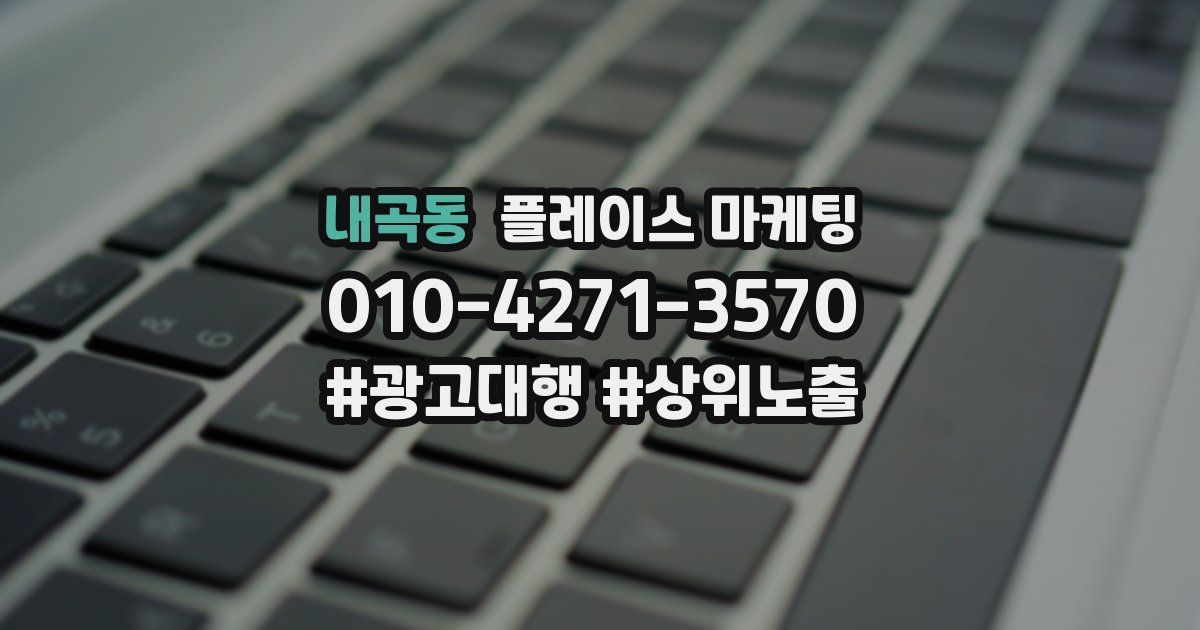 내곡동 플레이스 마케팅