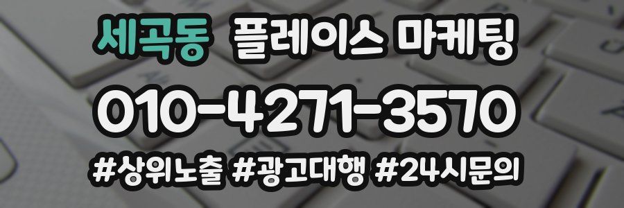 세곡동 플레이스 마케팅