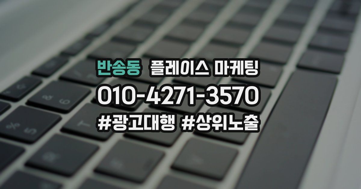 반송동 플레이스 마케팅