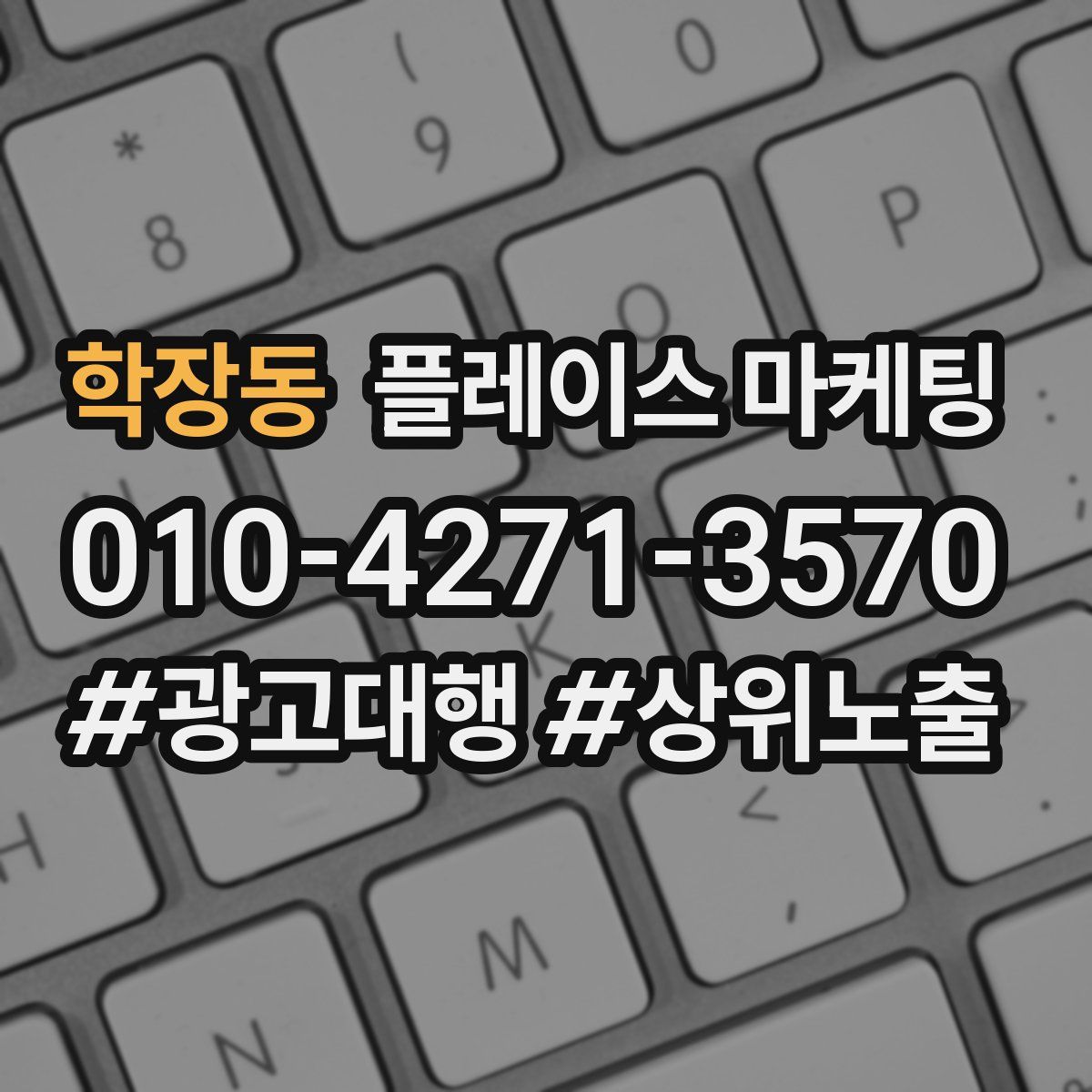 학장동 플레이스 마케팅