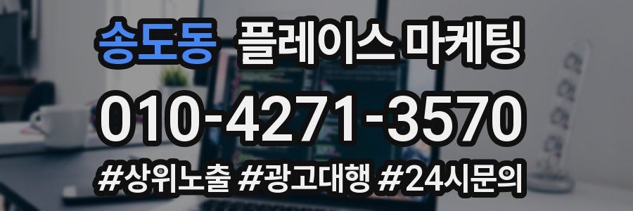 송도동 플레이스 마케팅