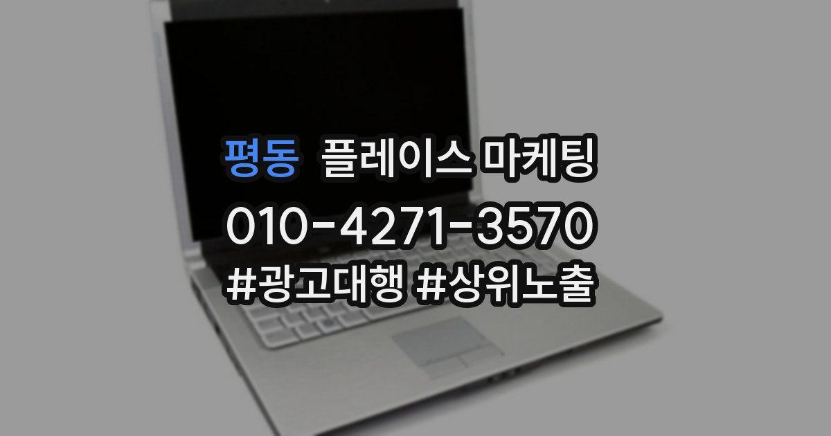 평동 플레이스 마케팅