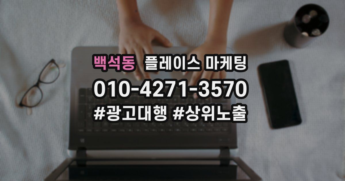 백석동 플레이스 마케팅