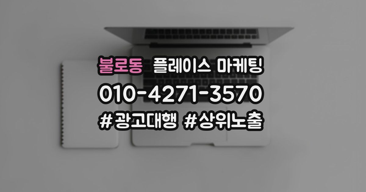불로동 플레이스 마케팅