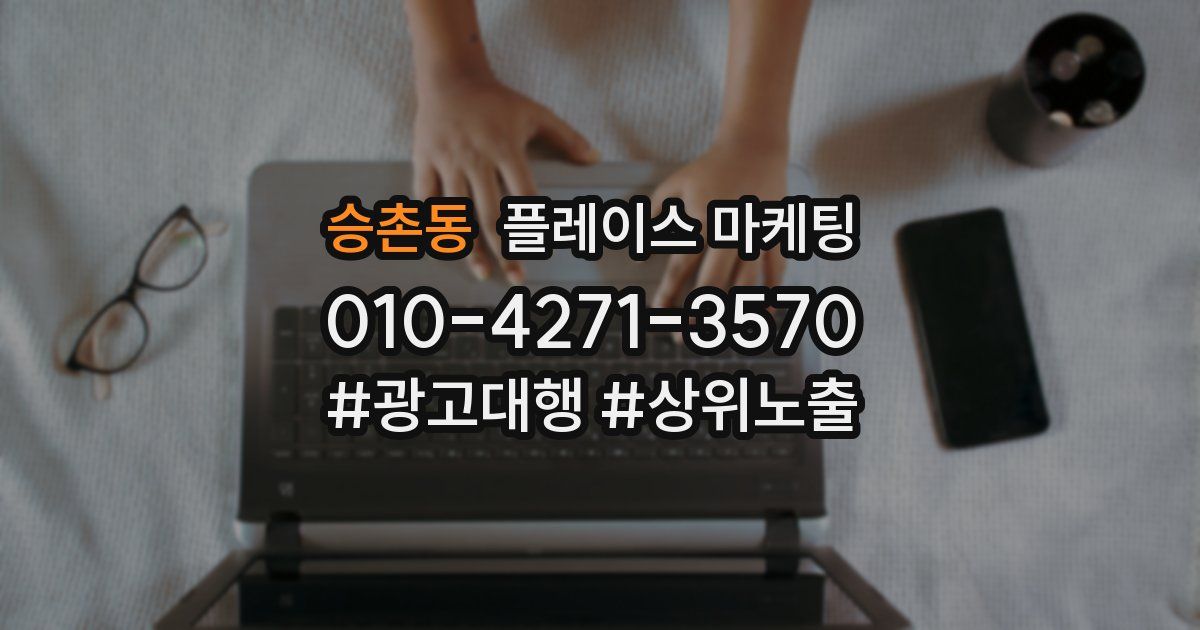 승촌동 플레이스 마케팅
