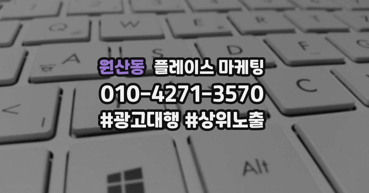 원산동 플레이스 마케팅