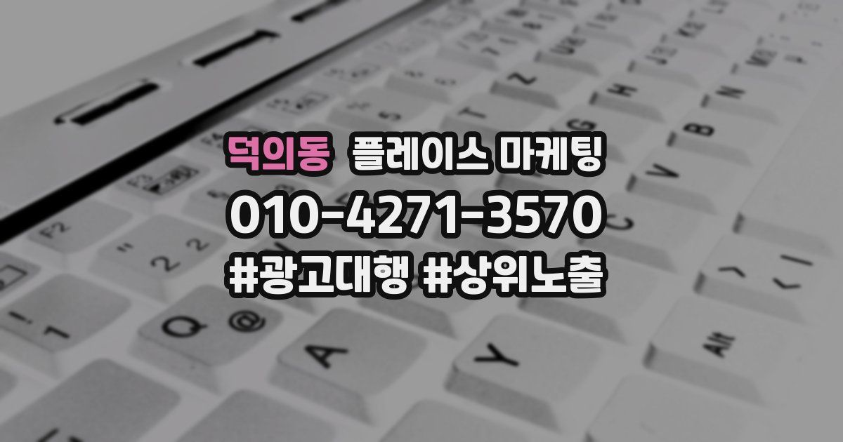 덕의동 플레이스 마케팅