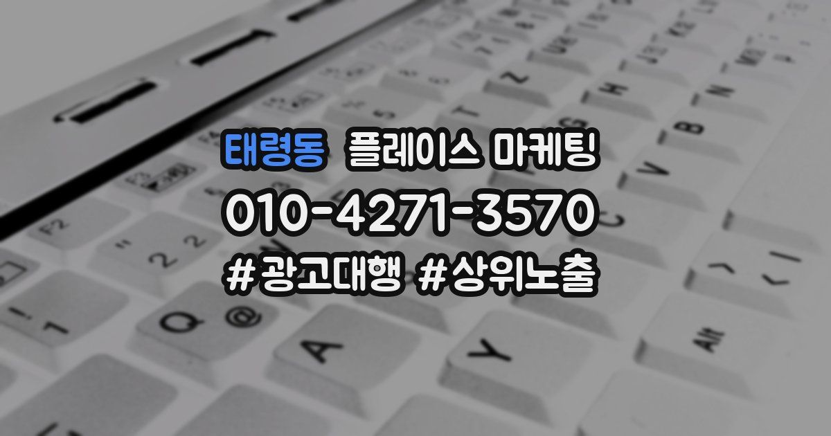 태령동 플레이스 마케팅