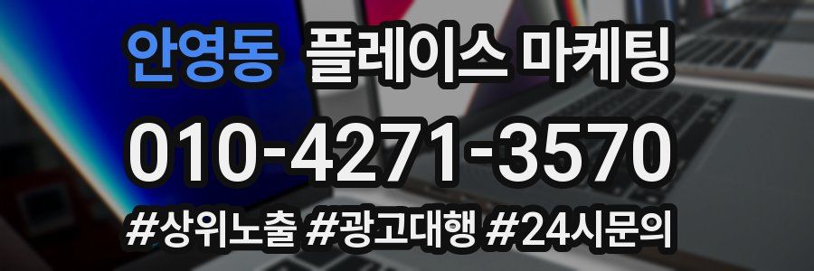 안영동 플레이스 마케팅