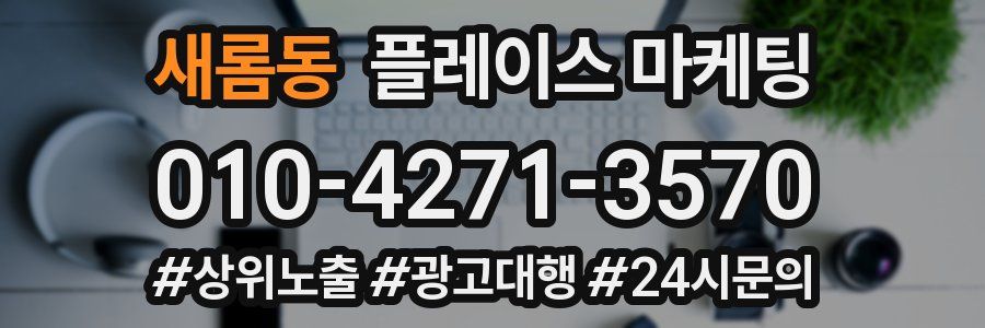 새롬동 플레이스 마케팅