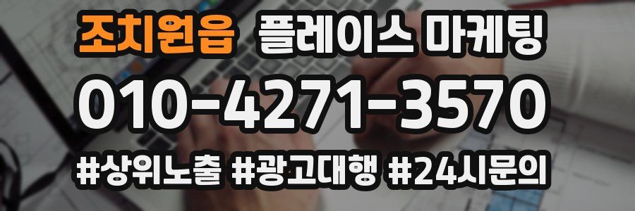 조치원읍 플레이스 마케팅