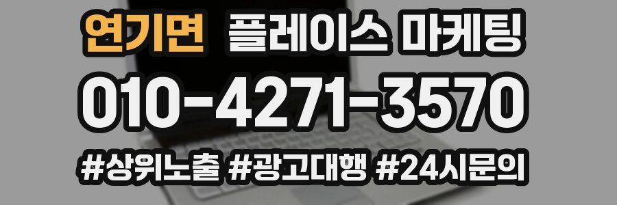 연기면 플레이스 마케팅