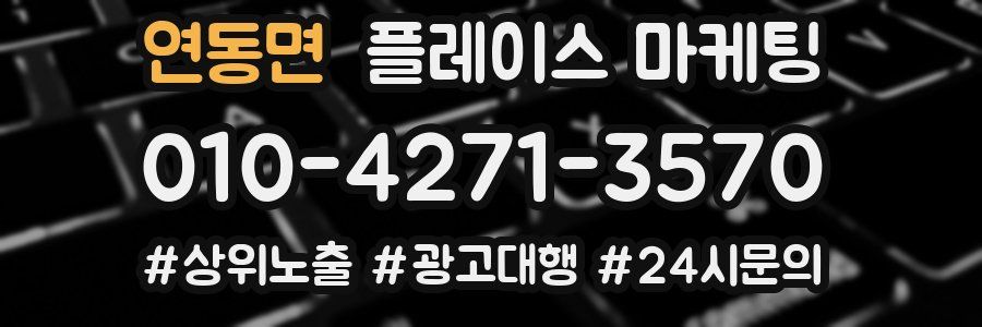 연동면 플레이스 마케팅