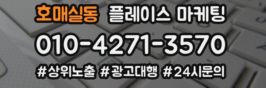 호매실동 플레이스 마케팅
