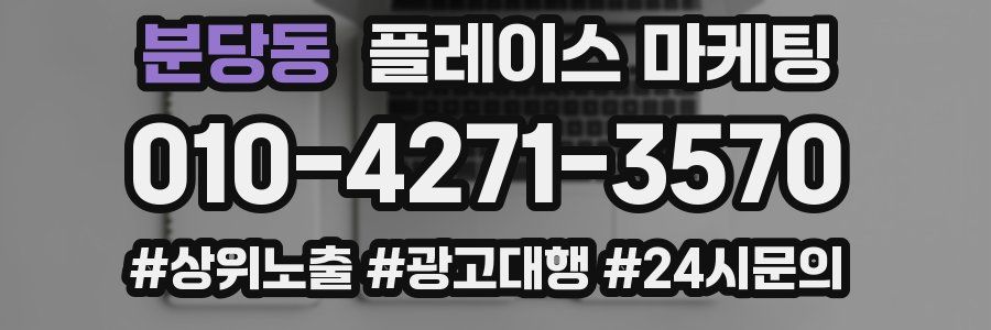 분당동 플레이스 마케팅