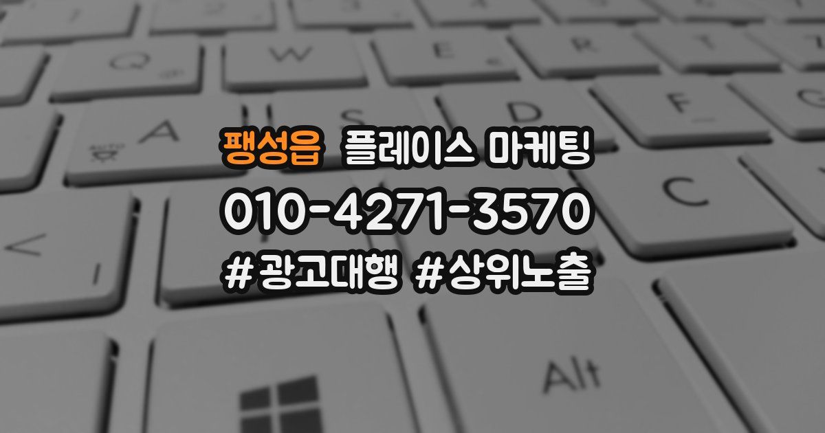팽성읍 플레이스 마케팅