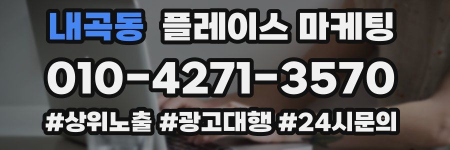 내곡동 플레이스 마케팅