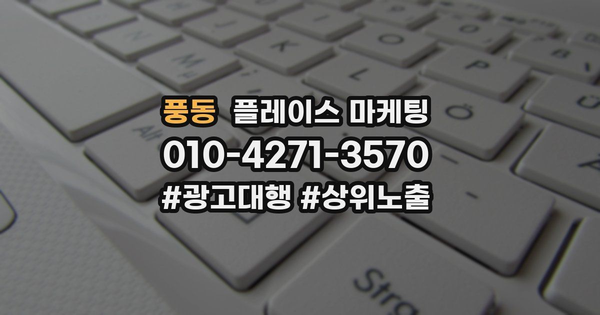 풍동 플레이스 마케팅