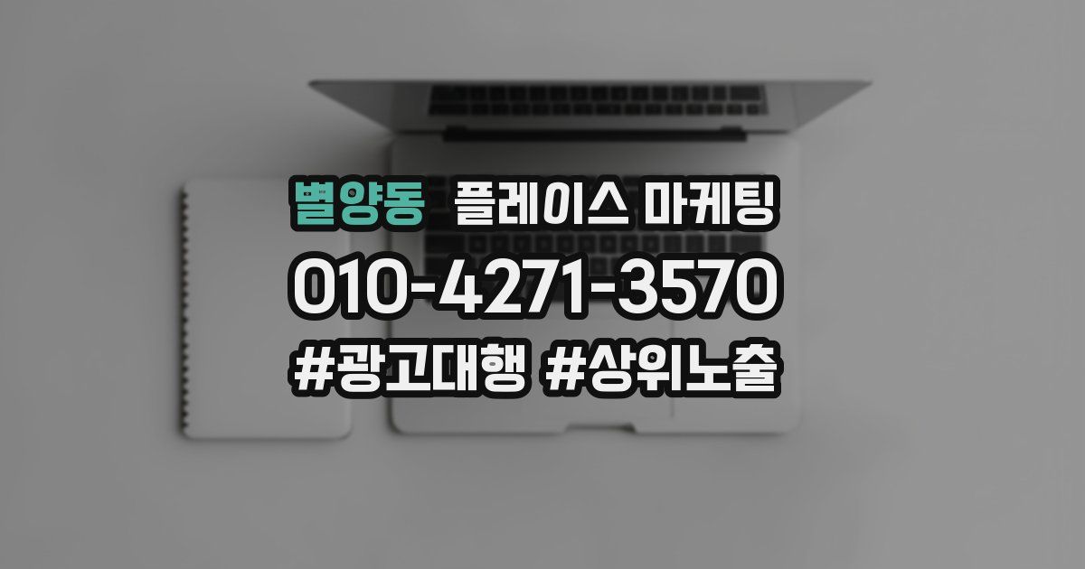 별양동 플레이스 마케팅