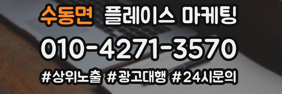 수동면 플레이스 마케팅