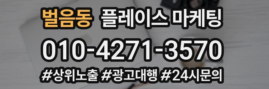 벌음동 플레이스 마케팅