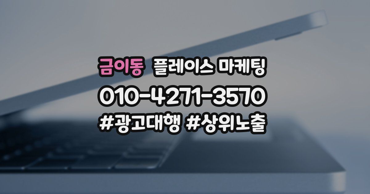 금이동 플레이스 마케팅