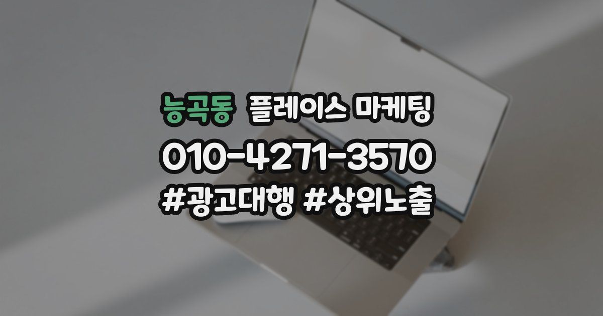 능곡동 플레이스 마케팅